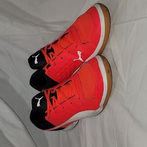 Puma Auriz XT Jr Unisex Kids Indoor Shoes Soccer Shoes Athletic Shoes Red Blast